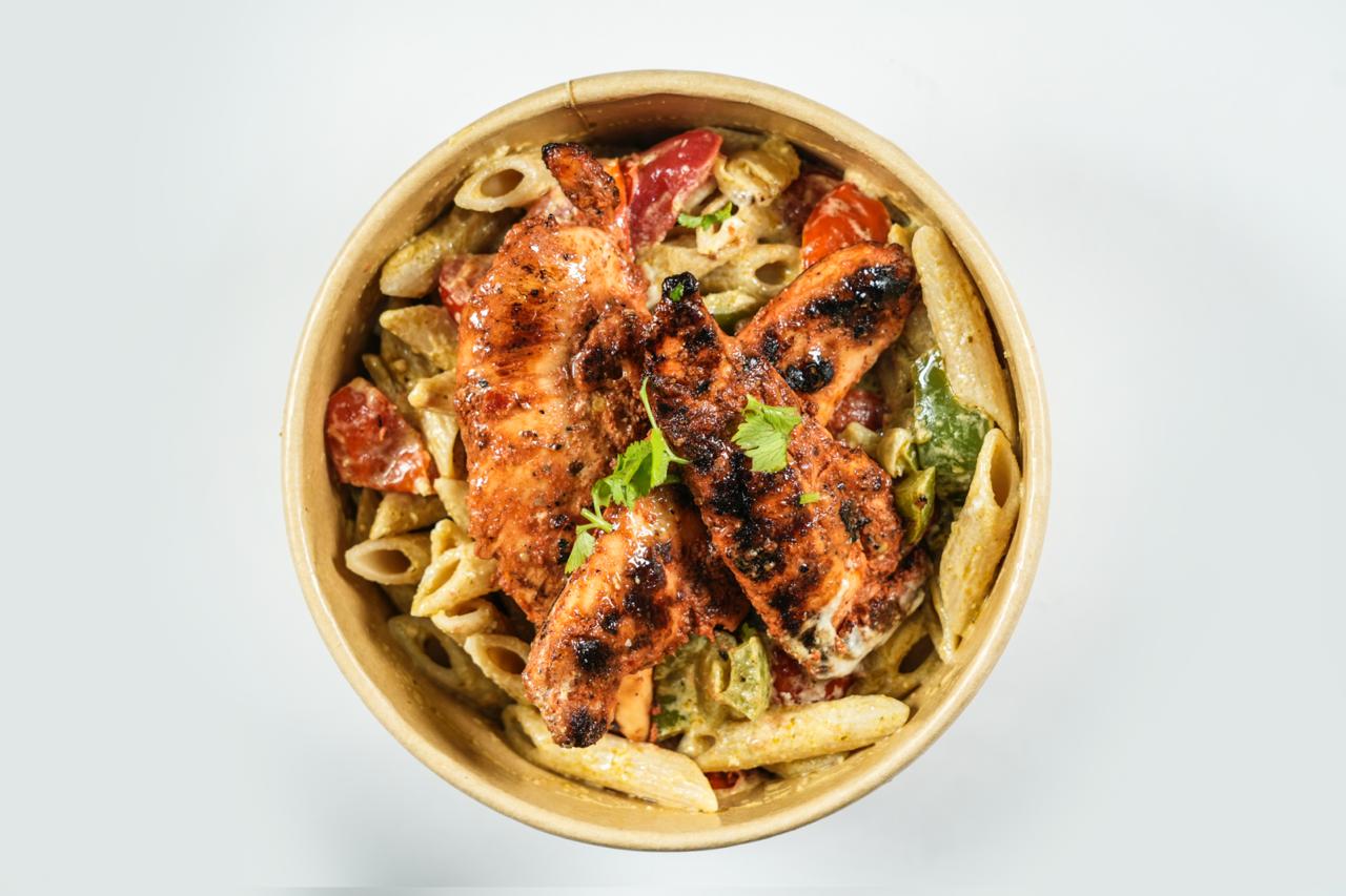 Pesto Pasta with Grilled Chicken